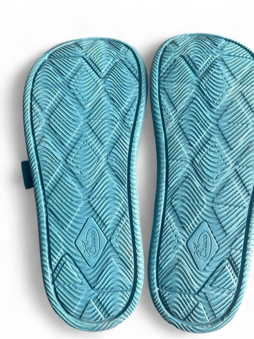 Chaco Women's Chillos Slide in Ocean Blue ultra-lightweight recovery sandals - Picture 4 of 5